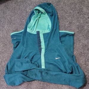 Nike Teal Hoodie with Mint Accent
